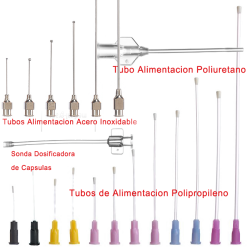 Polyurethane dosing tubes for 9 capsules, 85mm long, sterile - box of 20