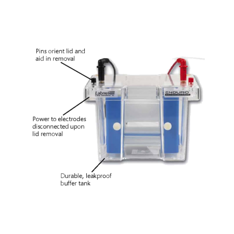 CUBETA “PAGE” CON MÓDULO DE ELECTROFORESIS 2D “ENDURO PAGE P2”