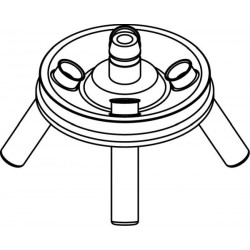 Angle rotor 4 x 15/10ml complete with buckets 13080 (Ø 17x100/120mm) - angle 30°