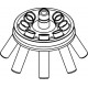 Rotor Angular 8 x 15/10ml, completo con buckets 13080 (O 17x100/120mm) (angulo 30°) (max RPM/RCF: 5 800rpm/3 122xg)