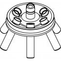 Rotor Angular 6 x 10ml, completo con buckets 13081 (O 17x70/85mm) (angulo 30°) (max RPM/RCF: 5 800rpm/3 122xg)