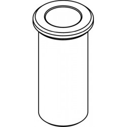 Round carrier without bottom (1 x 8mm) for 0,5ml tube