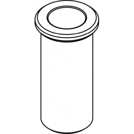 Round carrier without bottom (1 x 8mm) for 0,5ml tube