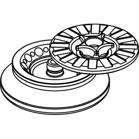 Rotor Angular 12 x 2/1,5ml, con tapa hermética (angulo 45°) (max RPM/RCF 14 500rpm/15 279xg / 6 000rpm/2 616xg)