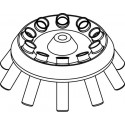 Rotor Angular 10 x 15/10ml, completo con buckets 13080 (O 17x100/120mm) (angulo 30°) (max RPM/RCF 6 000rpm/4 226xg)