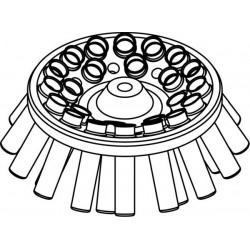 Rotor Angular 24 x 15/10ml, completo con buckets 13080 (O 17x100/120mm) (angulo 30°) (max RPM/RCF: 4 500rpm/2 332xg)