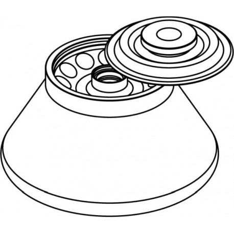 Rotor Angular 12 x 10ml (O17x109mm), con tapa hermética (angulo 30°) (max RPM/RCF: 12 000rpm/15 133xg)