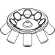 Rotor Angular 8 x BABCOCK® bottle (GERBER 5406), completo (angulo 40°) (max RPM/RCF: 2 000rpm/733xg)