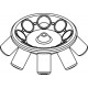 Rotor Angular 8 x BABCOCK® bottle (GERBER 5406), completo (angulo 40°) (max RPM/RCF: 2 000rpm/733xg)