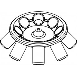 Rotor Angular 8 x BABCOCK® bottle (GERBER 5406), completo (angulo 40°) (max RPM/RCF: 2 000rpm/733xg)