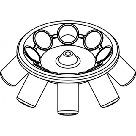 Rotor Angular 8 x BABCOCK® bottle (GERBER 5406), completo (angulo 40°) (max RPM/RCF: 2 000rpm/733xg)