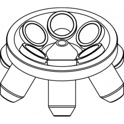 Rotor Angular 6 x 85ml para tubos Nalgene, completo con buckets 13587 (angulo 35°) (max RPM/RCF: 7 000rpm/6 081xg)