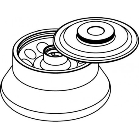 Rotor Angular 10 x 10ml (O 17x75mm), con tapa hermética (angulo 30°) (max RPM/RCF: 14 000rpm/15 558xg)