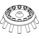 Rotor Angular 12 x 15/10ml, completo con buckets 13080 (O 17x100/120mm) (angulo 30°)