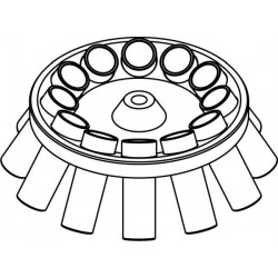 Rotor Angular 12 x 30/25ml, completo con buckets 13329 (angulo 30°)