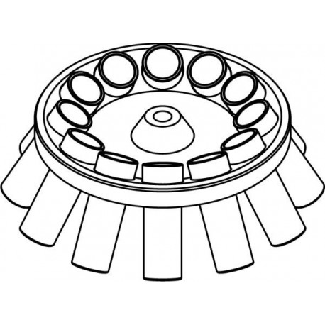 Rotor Angular 12 x 30/25ml, completo con buckets 13329 (angulo 30°)