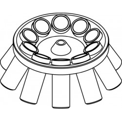 Rotor Angular 10 x 50ml para tubos Falcon, completo con buckets 13276 (angulo 30°) (max RPM/RCF: 4 500rpm/2 830xg)