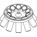 Rotor Angular 10 x 50 mL para tubos Falcon, completo com buckets 13276 (ângulo 30°) (max RPM/RCF: 4 500 rpm/2 830xg)