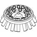Rotor Angular 24 x 10ml, completo con buckets 13081 (O 17x70/85mm) (angulo 30°) (max RPM/RCF: 5 000rpm/3 130xg)