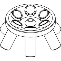 Rotor Angular 6 x 50ml para tubos Falcon, completo con buckets 13276 (angulo 30°) (max RPM/RCF: 6 000rpm/4 427xg)