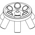 Rotor Angular 6 x 50ml para tubos Falcon, completo con buckets 13276 (angulo 30°) (max RPM/RCF: 6 000rpm/4 427xg)