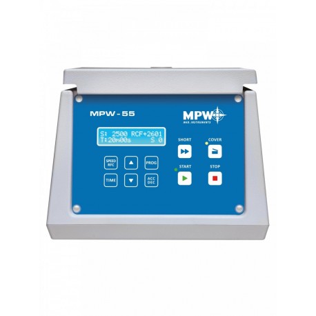 Microcentrífuga MPW-55, Vel: 14500 rpm, RCF: 15279 G, Capacidade máxima: 24x1.5ml