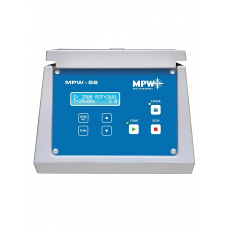 Centrifuga Basica de Laboratorio MPW-56, Vel: 6000 rpm, RCF: 3340 G, Cap.Max: 8x15ml