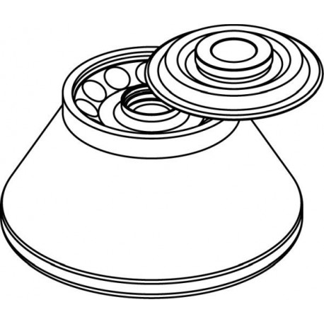 Rotor Angular 12 x 10ml/h max-100mm (O 16x100mm), con tapa hermética (angulo 30°) (max RPM/RCF: 14 000rpm/20 598xg)