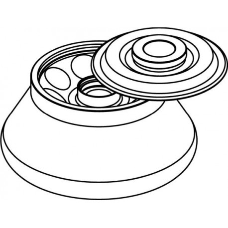 Rotor Angular 8 x 30ml para tubos Nalgene (O25x98mm), con tapa hermética (angulo 30°) (max RPM/RCF: 17 500rpm/29 788xg)