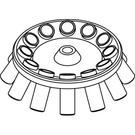 Rotor Angular 12 x 50ml para tubos Falcon, completo (angulo 30°) (max RPM/RCF: 4 500rpm/3 328xg)