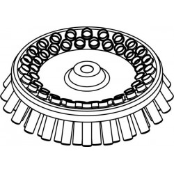 Rotor Angular 48 x 15/10ml, completo con buckets 13080 (O 17x100/120mm) (angulo 30°) (max RPM/RCF: 4 700rpm/4 297xg)