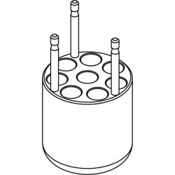 Round carrier (8 x 13,1mm) for blood collection 8 x 1,6÷7ml tubes
