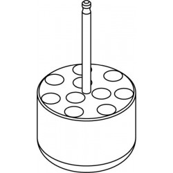 Round carrier (10 x 11mm) for round-bottom 10 x 1,5/2ml Eppendorf® tubes