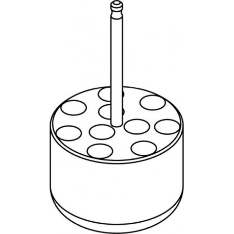 Round carrier (10 x 11mm) for round-bottom 10 x 1,5/2ml Eppendorf® tubes