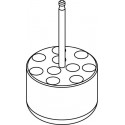 Round carrier (10 x 11mm) for round-bottom 10 x 1,5/2ml Eppendorf® tubes