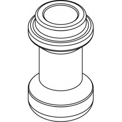 Round carrier without bottom (1 x 30mm) for skirted, conical-bottom 1x50ml Greiner® tube
