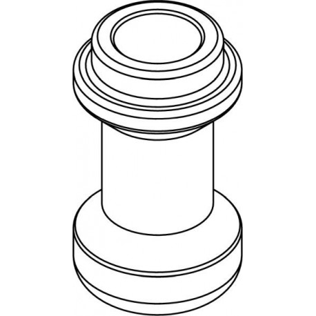 Round carrier without bottom (1 x 30mm) for skirted, conical-bottom 1x50ml Greiner® tube