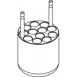 Round carrier (12 x 12,2mm) for round-bottom 7ml tubes