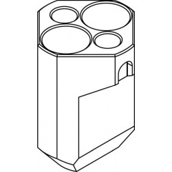 Bucket 2 x 50ml for Falcon® tubes (O 30 x120mm)