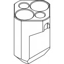 Bucket 2 x 50 mL for Falcon® tubes (O 30 x120 mm)
