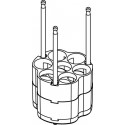 Round carrier - short (7 x 17,1 mm) for blood collection 7 x 7÷11 mL tubes