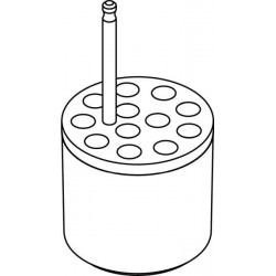 Round carrier (12 x 9mm) for round-bottom 12 x 1,4ml S-Monovette® tubes