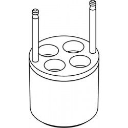 Round carrier (4 x 17,1mm) for blood collection 4 x 7÷11ml tubes