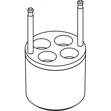 Round carrier (4 x 17,1mm) for blood collection 4 x 7÷11ml tubes