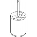 Round carrier (5 x 12,5 mm) for round-bottom 5 x 7/5 mL tubes