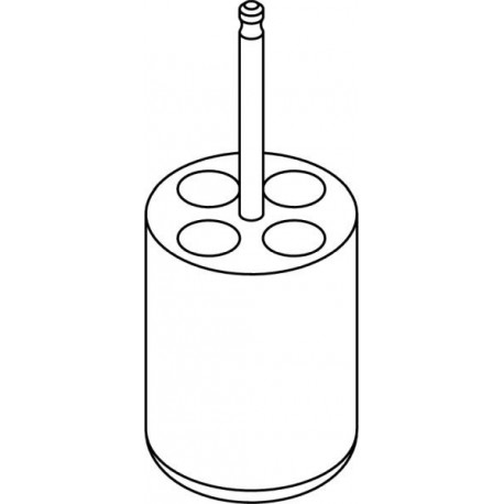 Round carrier (4 x 13,1mm) for blood collection 4 x 1,6÷7ml tubes