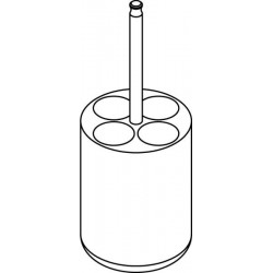 Round carrier (4 x 16,5mm) for blood collection 4 x 7÷11ml tubes