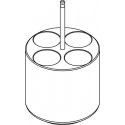 Round carrier (4 x 30mm) for 4 x 50ml Falcon® tubes