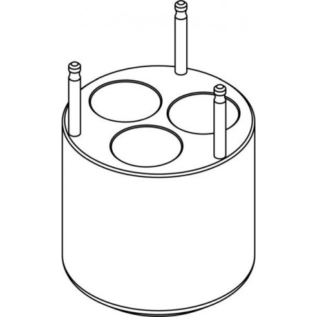 Round carrier (3 x 30mm) for 3 x 50ml Falcon® tubes