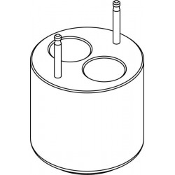 Round carrier (2 x 30mm) for skirted, conical-bottom 2 x 50ml GREINER® tubes